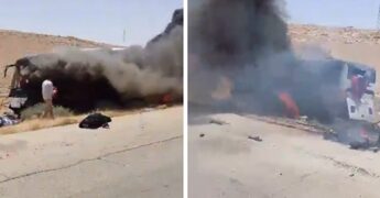 Siria, scontro tra due bus in autostrada: 19 morti e 27 feriti