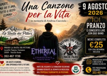 Musica e solidarietà nel ricordo di Andrea Cucciola: il 9 agosto “Una Canzone per la Vita”