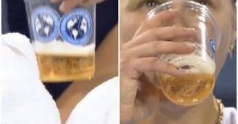 Anisimova e il mistero della bibita durante la partita: “Sta bevendo birra?”