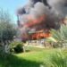 Incendio in uno stabilimento di Maccarese: in fiamme la ‘Rambla Beach’