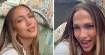 Jennifer Lopez a Venezia, il giro in gondola come Madonna: lo show con ‘Like a Virgin’