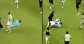 Juventus, invasione di campo e intervento killer di un tifoso su Gatti