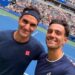 Musetti, allenamento show con Federer a New York: “Onorato di aver condiviso il campo con il re”