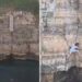 Paura a Polignano a Mare, turista resta bloccata sulla scogliera di Lama Monachile: voleva fare una foto