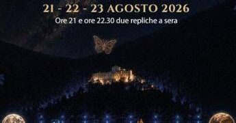 Teatro il viaggio della Bramea, a Monticchio spettacolo di luci, droni e danza