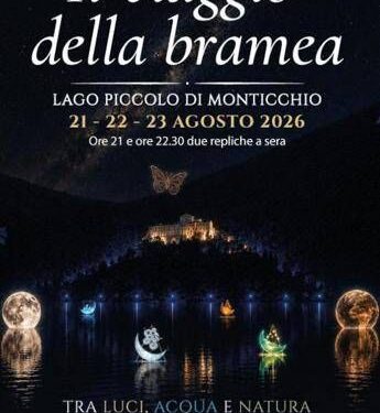 Teatro il viaggio della Bramea, a Monticchio spettacolo di luci, droni e danza