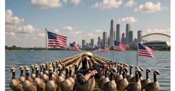 Trump posta esercito di ‘Donald Ducks’, le papere armate a difesa del Lago America