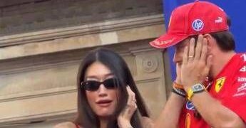 Gp Monza, Leclerc dj alla festa Ferrari: il risultato è un disastro