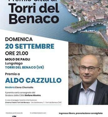 Il Premio Città Torri del Benaco ad Aldo Cazzullo