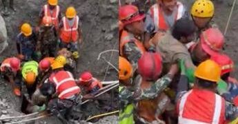 Miracolo in Nepal, estratti vivi due operai rimasti intrappolati in una galleria 9 giorni dopo l’alluvione
