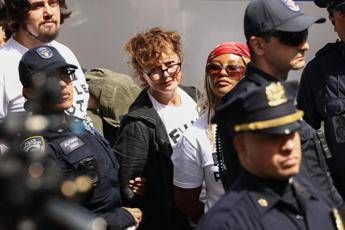 Proteste all’Onu contro Netanyahu, fermata Susan Sarandon