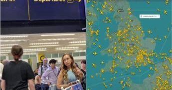 Regno Unito, caos voli in partenza: da Heathrow a Gatwick è stop ai decolli. Cosa sta succedendo