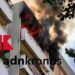 Roma, scoppia un incendio in un palazzo: fiamme e paura in viale Togliatti