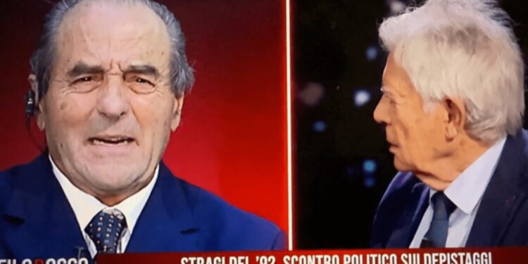 Filorosso, bestemmia in diretta tv dell’ex ministro Martelli: “Non siamo al Grande Fratello”