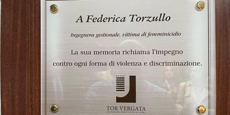 Ghiron (Tor Vergata): “Aula intitolata a Federica Torzullo ci invita a non restare indifferenti”