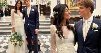 Giorgia Cardinaletti e Francesco Bechis hanno detto sì: le nozze a Fabriano e il look degli sposi