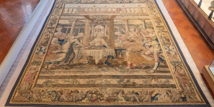 ‘Il banchetto di Psiche’, al via il restauro dell’arazzo del Museo del Bargello