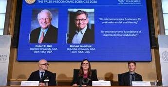 Nobel Economia 2026 ad americani Hall e Woodford﻿, il premio dedicato alla stabilizzazione