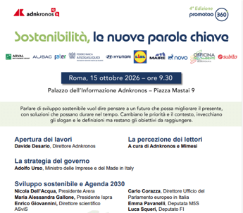 Sostenibilità, ‘le nuove parole chiave’: torna l’appuntamento con Adnkronos Q&A